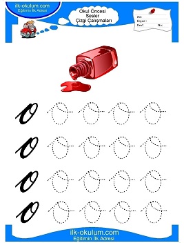 Çocuklar İçin Sesler Çizgi Çalışmaları Çalışma Sayfaları 